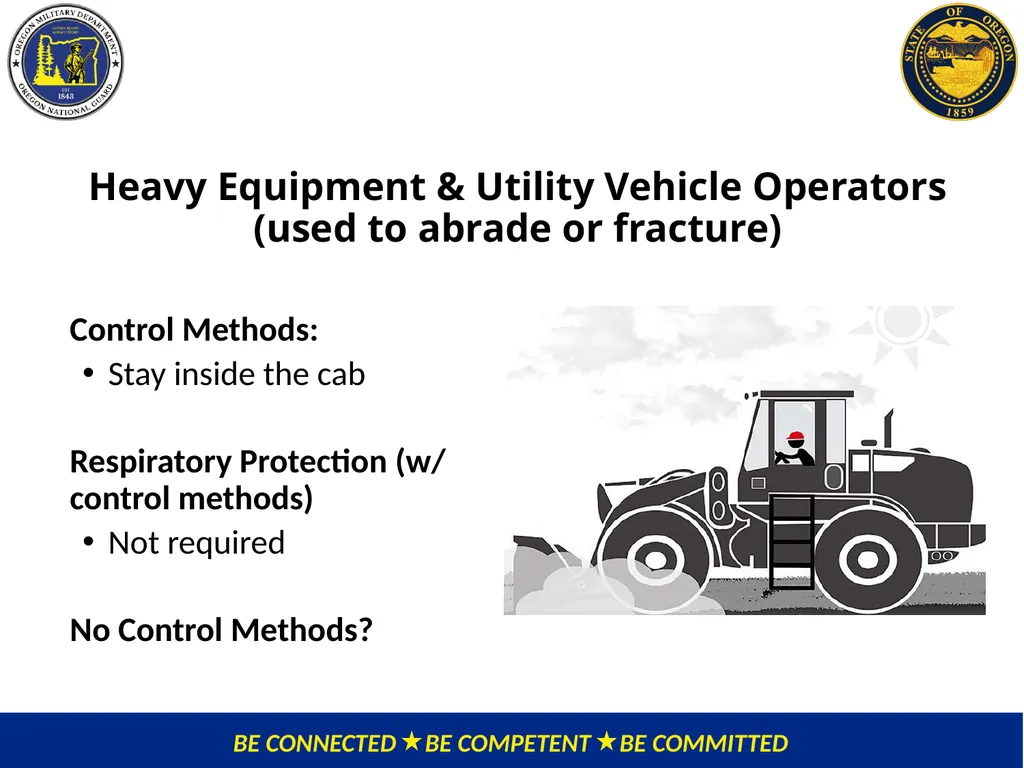 OMD Safety Policy Training REDUCING SILICA - slide 23 of 28