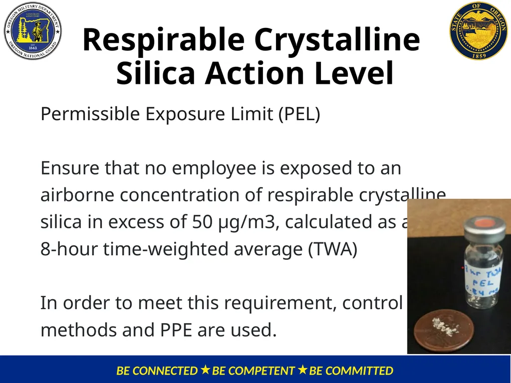 OMD Safety Policy Training REDUCING SILICA - slide 12 of 28