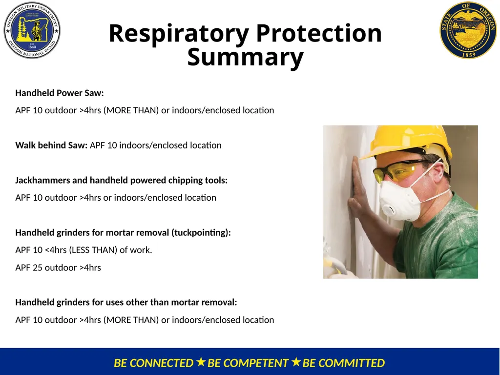 OMD Safety Policy Training REDUCING SILICA - slide 25 of 28