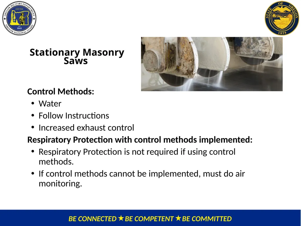 OMD Safety Policy Training REDUCING SILICA - slide 15 of 28