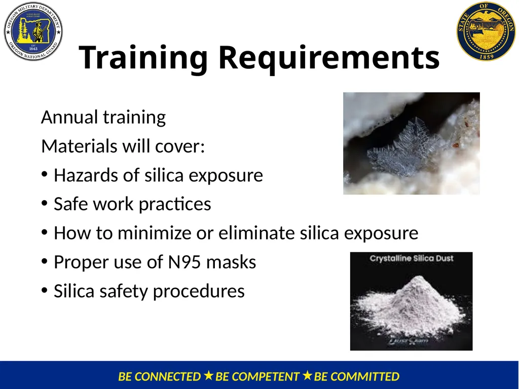 OMD Safety Policy Training REDUCING SILICA - slide 3 of 28