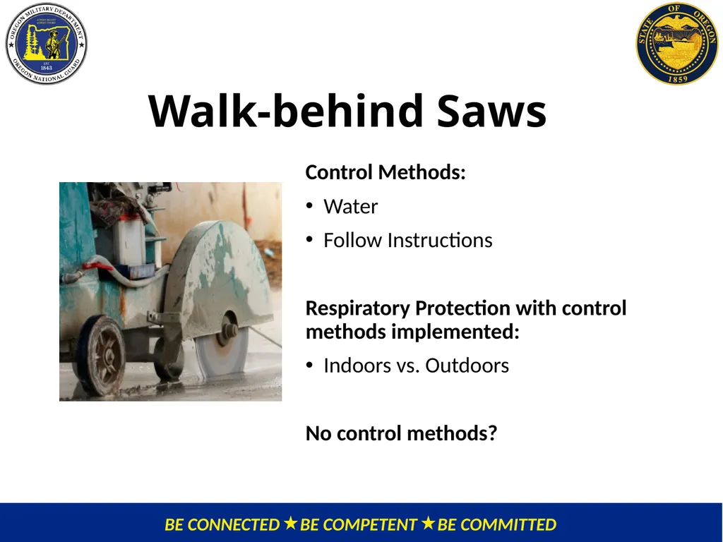 OMD Safety Policy Training REDUCING SILICA - slide 18 of 28