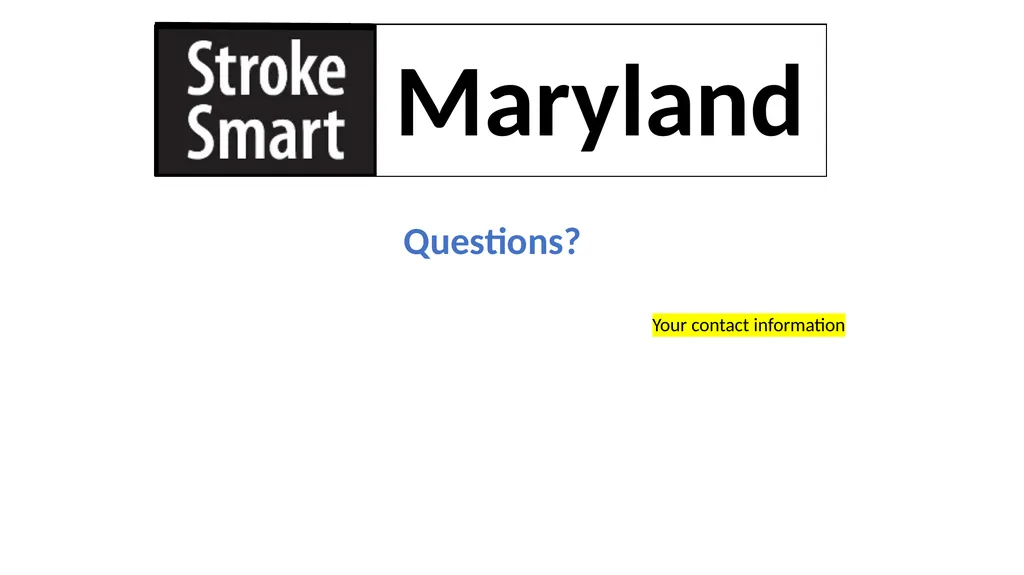 Spot a Stroke Stop a Stroke Save a Life A - slide 15 of 16
