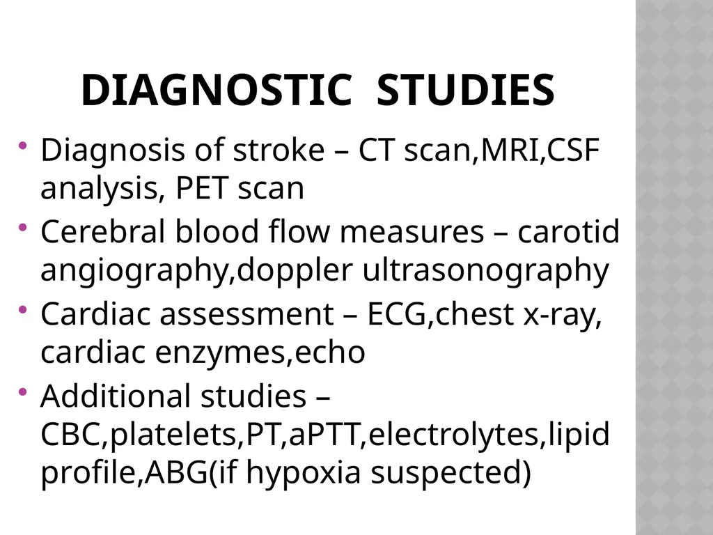 Cerebro VASCULAR ACCIDENT(CVA) / STROKE - slide 13 of 19