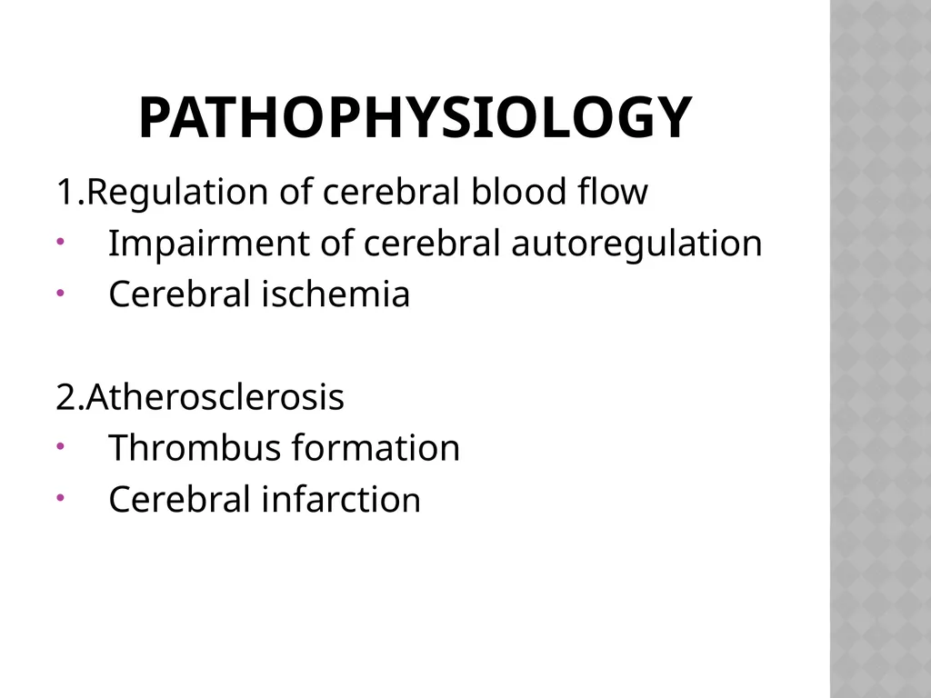 Cerebro VASCULAR ACCIDENT(CVA) / STROKE - slide 8 of 19