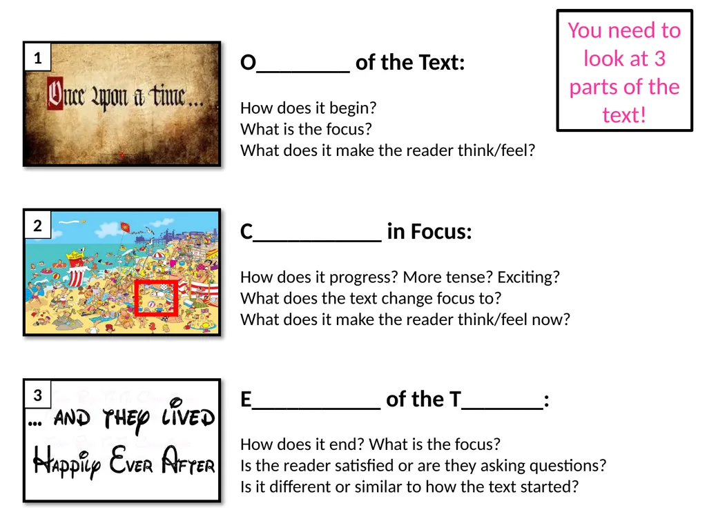 OBJECTIVES: To revise how to approach this - slide 8 of 24