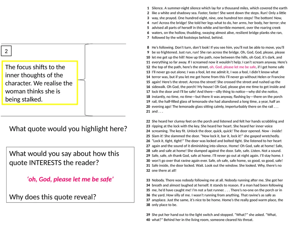 OBJECTIVES: To revise how to approach this - slide 17 of 24