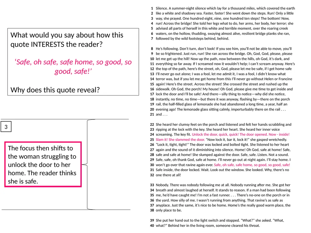 OBJECTIVES: To revise how to approach this - slide 18 of 24