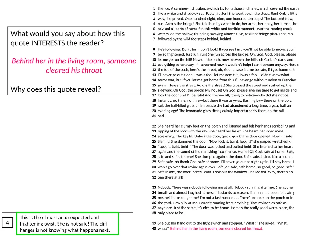 OBJECTIVES: To revise how to approach this - slide 19 of 24