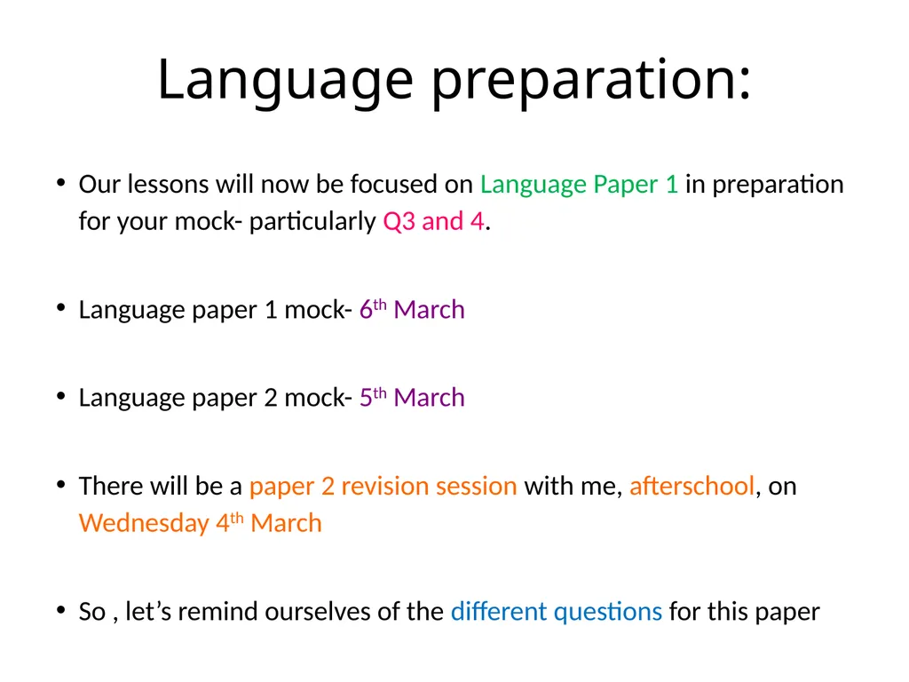 OBJECTIVES: To revise how to approach this - slide 2 of 24