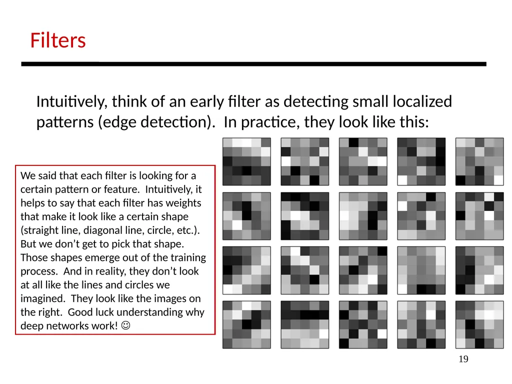 1 Lecture: Deep Networks Intro Topics: 1st lecture - slide 19 of 25