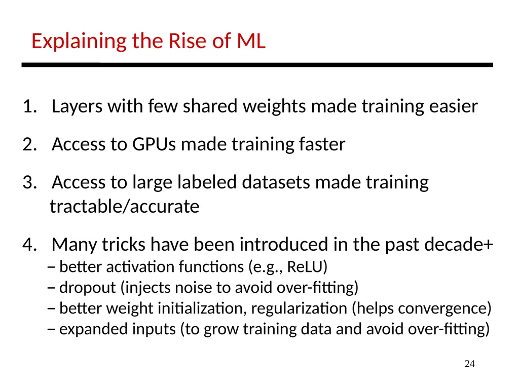 1 Lecture: Deep Networks Intro Topics: 1st lecture - slide 24 of 25