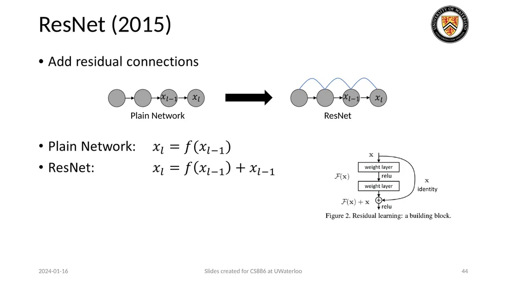 Lecture 3: CNN & RNN Presenters: Colby Wang & - slide 44 of 64