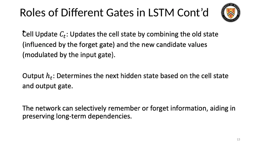 Lecture 3: CNN & RNN Presenters: Colby Wang & - slide 13 of 64
