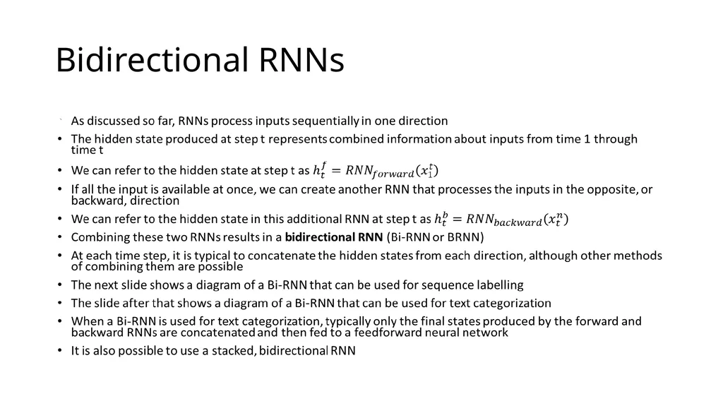 ECE467: Natural Language Processing Recurrent - slide 29 of 45