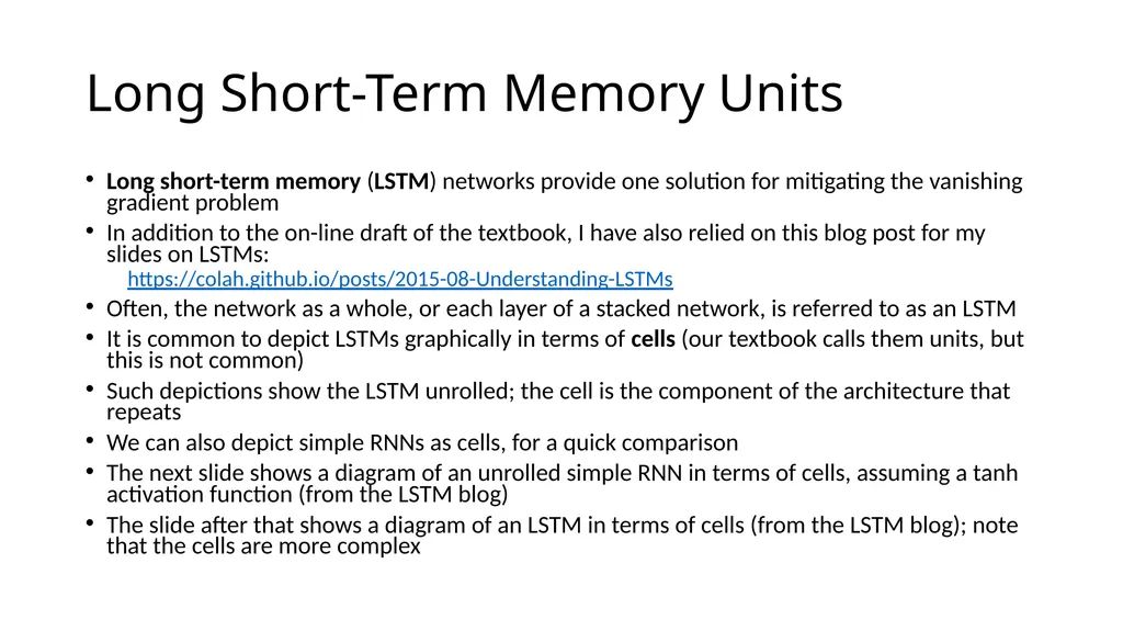 ECE467: Natural Language Processing Recurrent - slide 34 of 45