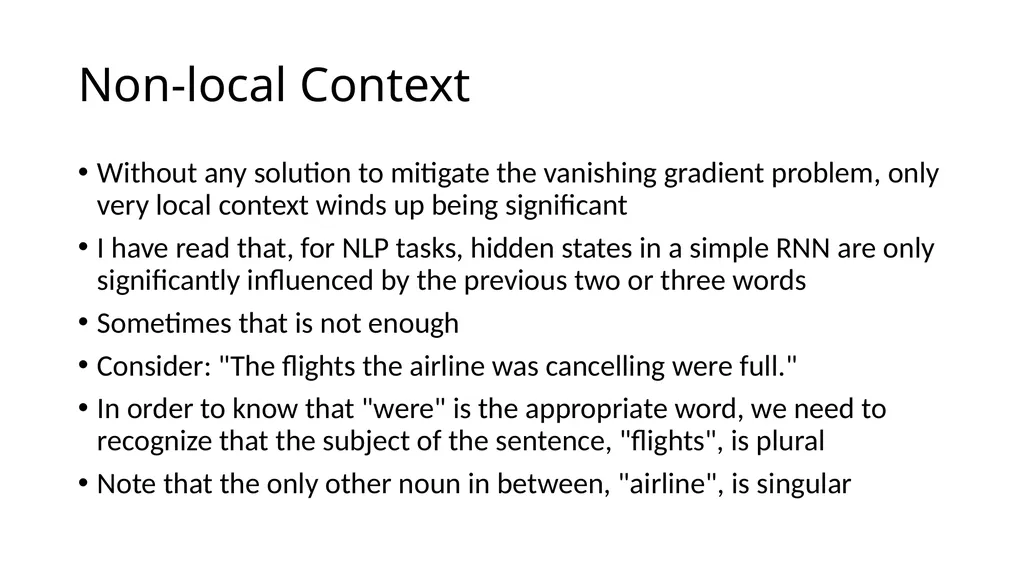 ECE467: Natural Language Processing Recurrent - slide 33 of 45