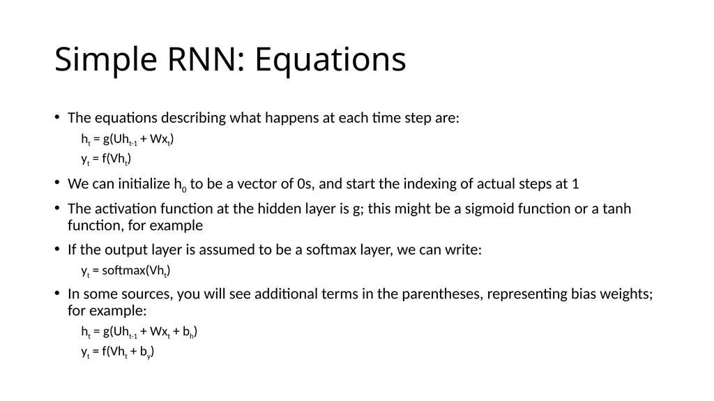 ECE467: Natural Language Processing Recurrent - slide 6 of 45