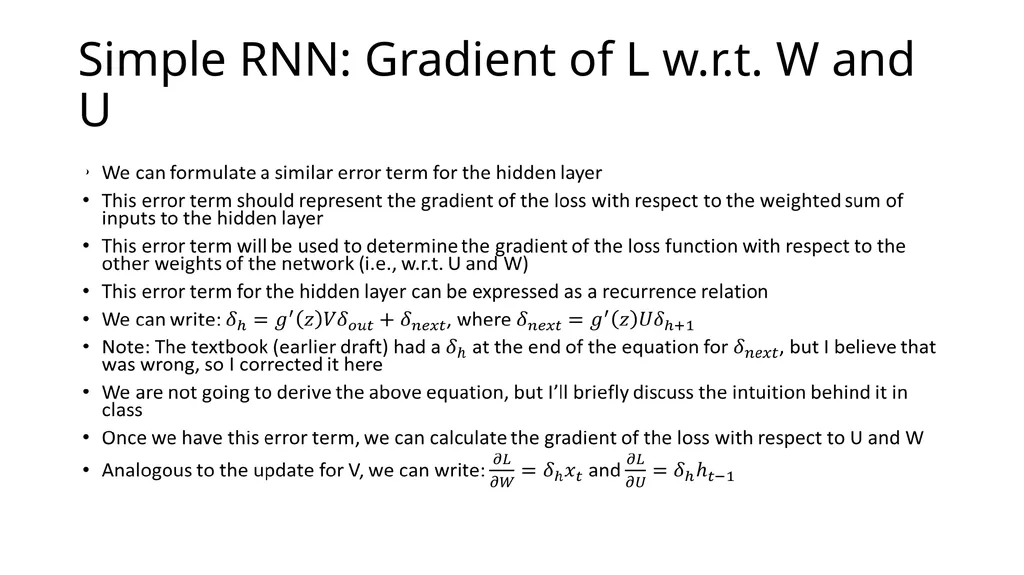 ECE467: Natural Language Processing Recurrent - slide 15 of 45