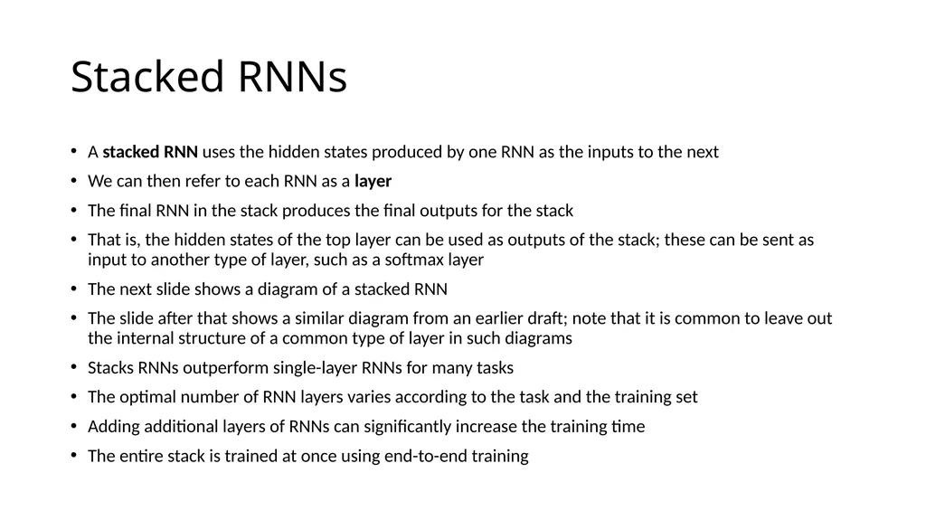 ECE467: Natural Language Processing Recurrent - slide 26 of 45