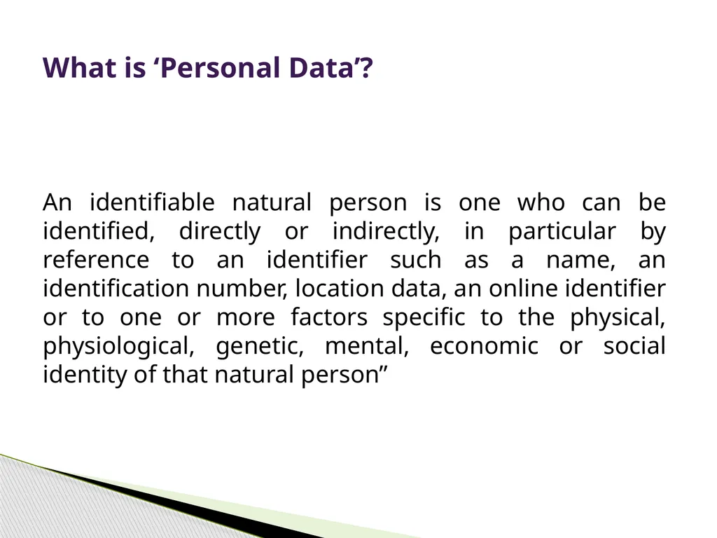 General Data Protection Regulation Alan Chandler, - slide 30 of 72