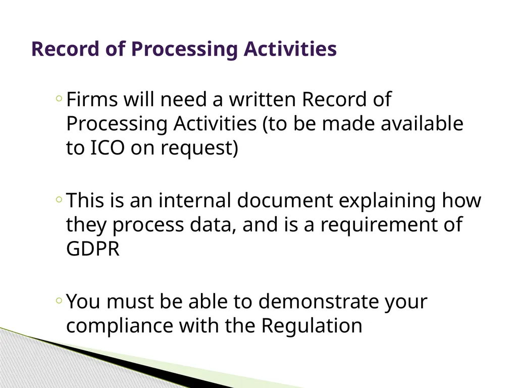 General Data Protection Regulation Alan Chandler, - slide 59 of 72