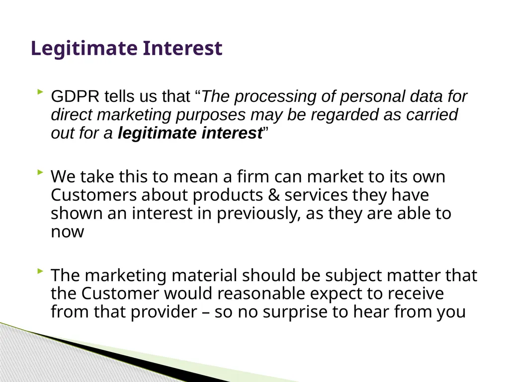 General Data Protection Regulation Alan Chandler, - slide 50 of 72