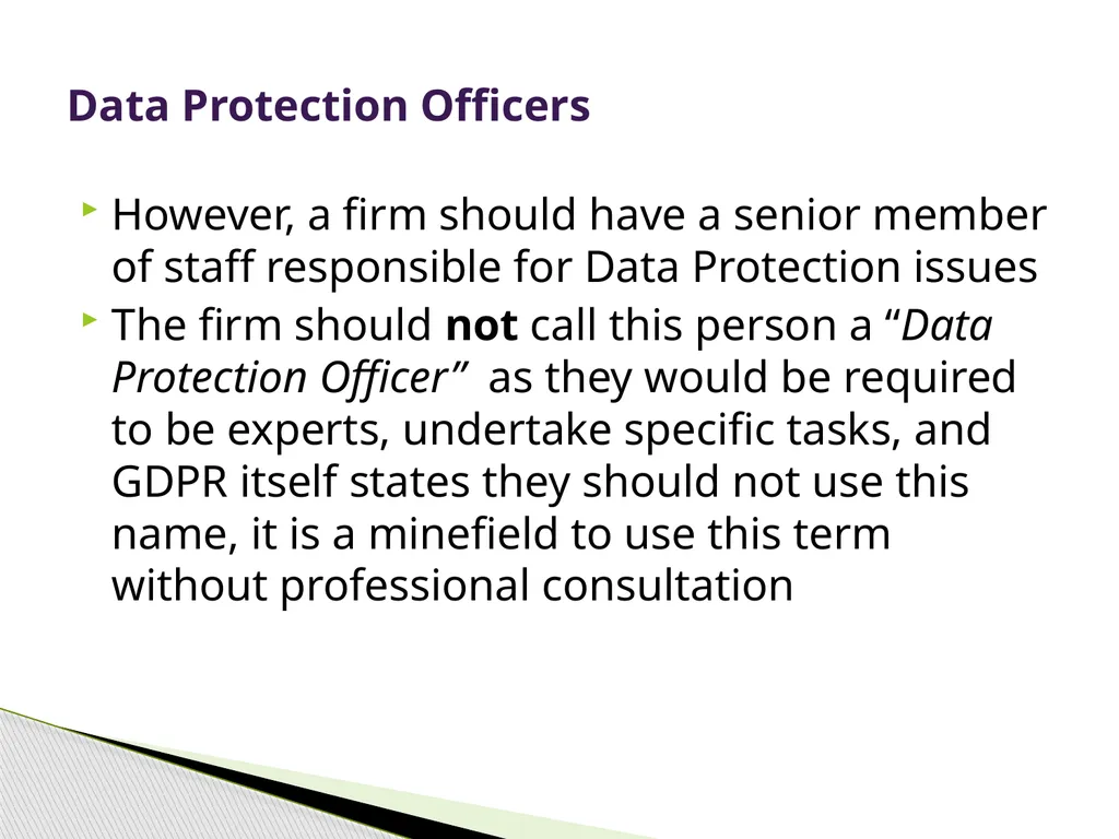 General Data Protection Regulation Alan Chandler, - slide 64 of 72