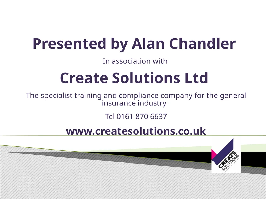 General Data Protection Regulation Alan Chandler, - slide 72 of 72