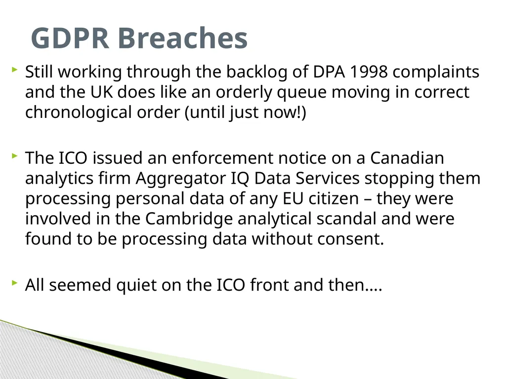 General Data Protection Regulation Alan Chandler, - slide 17 of 72