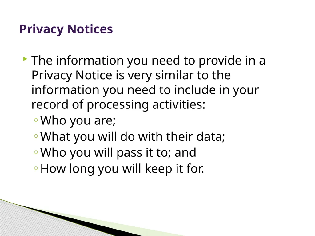 General Data Protection Regulation Alan Chandler, - slide 60 of 72