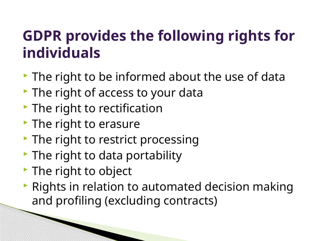 General Data Protection Regulation Alan Chandler, - slide 43 of 72