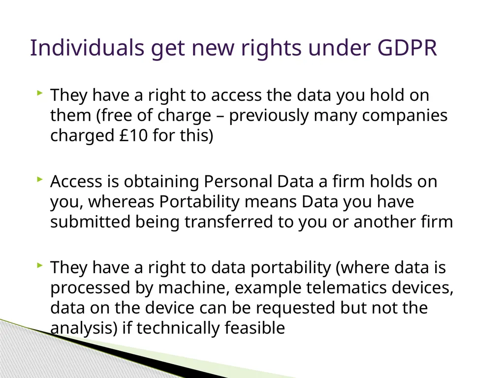 General Data Protection Regulation Alan Chandler, - slide 44 of 72