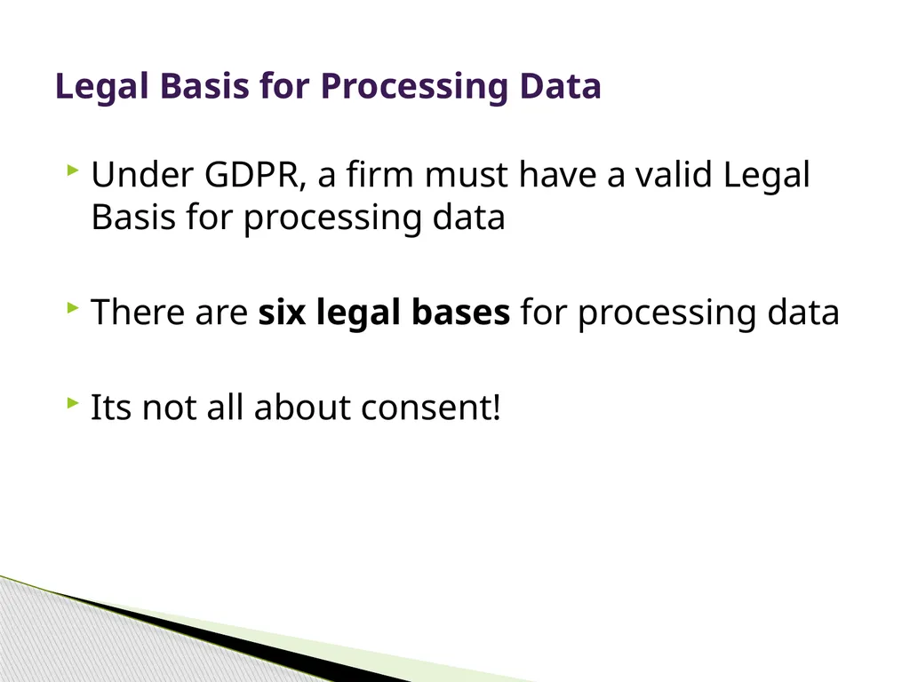 General Data Protection Regulation Alan Chandler, - slide 40 of 72
