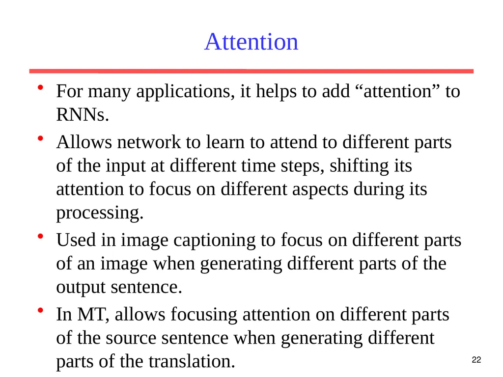 1 CS 388: Natural Language Processing: LSTM - slide 22 of 24