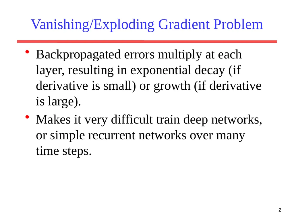 1 CS 388: Natural Language Processing: LSTM - slide 2 of 24