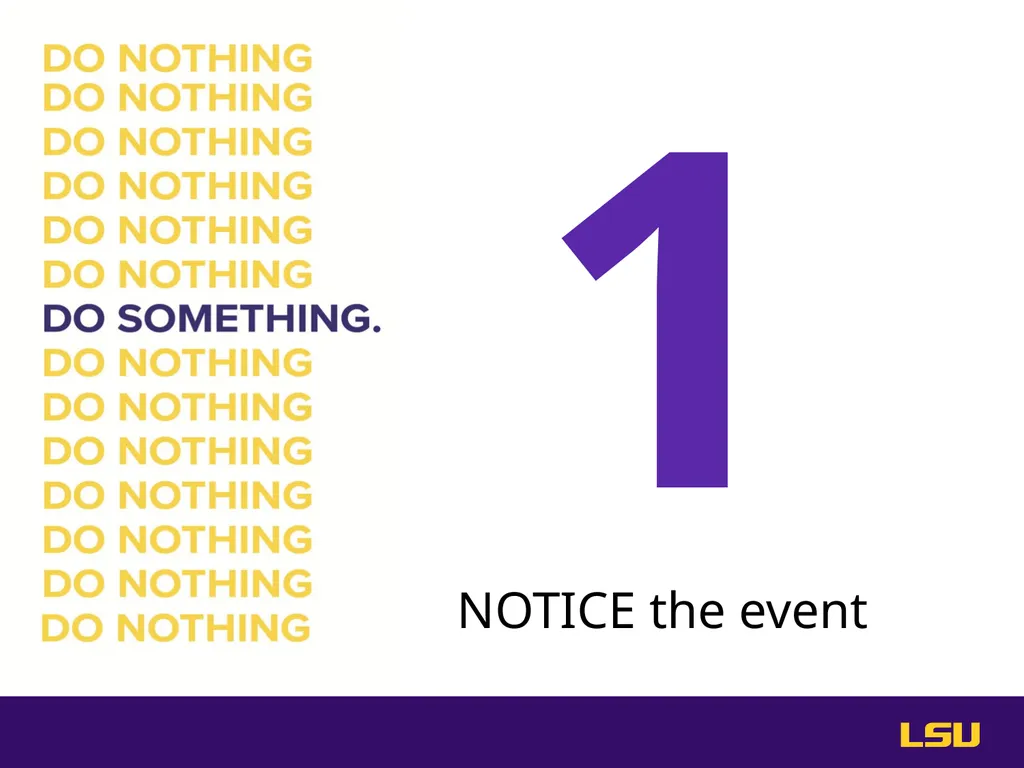 Do Something. Help stop hazing at LSU. High Risk - slide 24 of 36