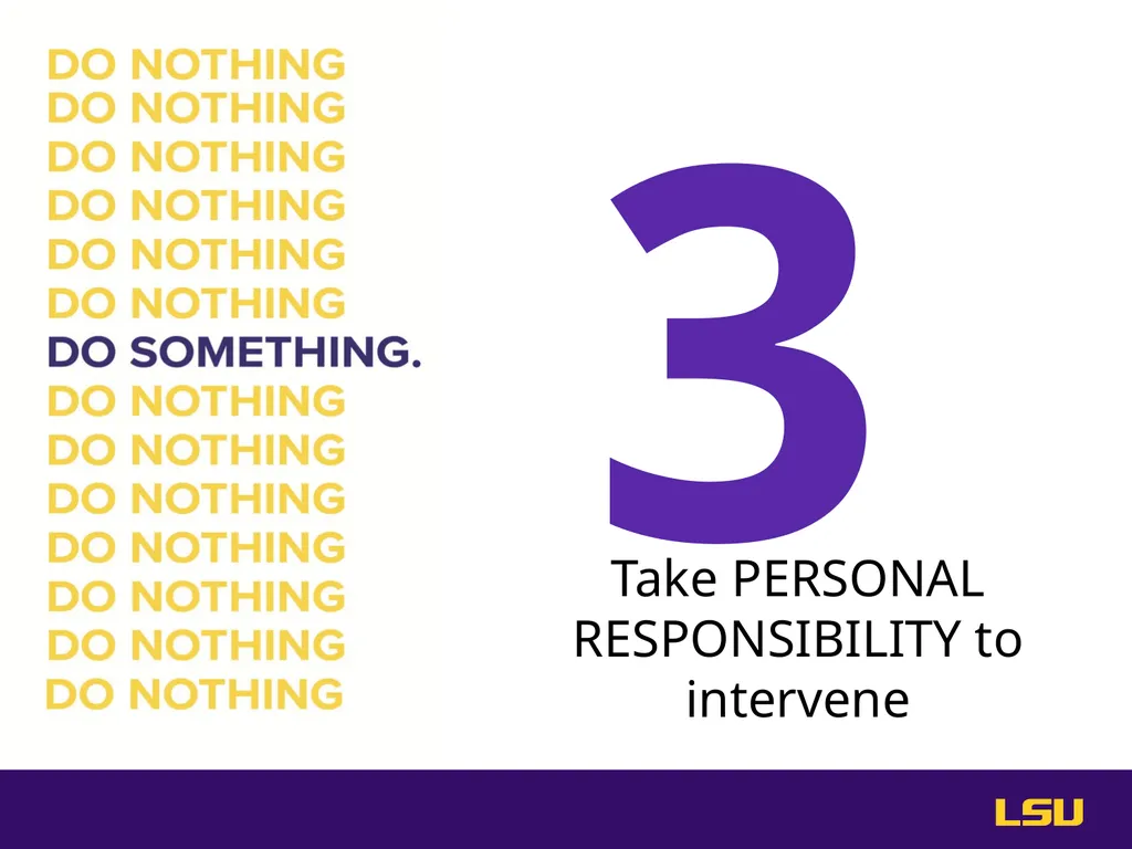 Do Something. Help stop hazing at LSU. High Risk - slide 26 of 36
