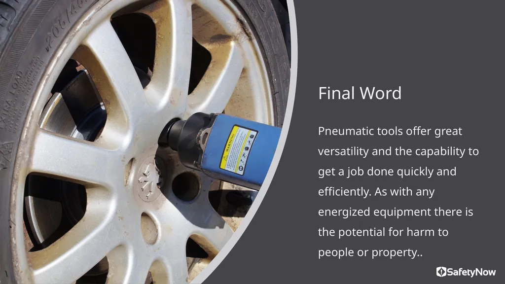 Click anywhere to get started… PNEUMATIC TOOLS - slide 8 of 8