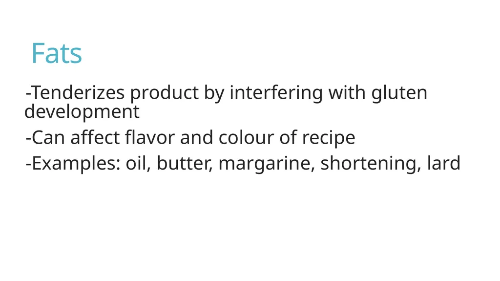 Flour Mixtures Introduction What is a flour - slide 9 of 23