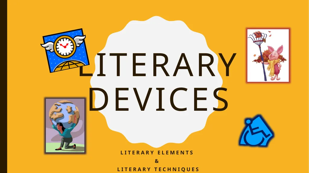 Literary Devices Literary Elements & Literary - slide 1 of 33