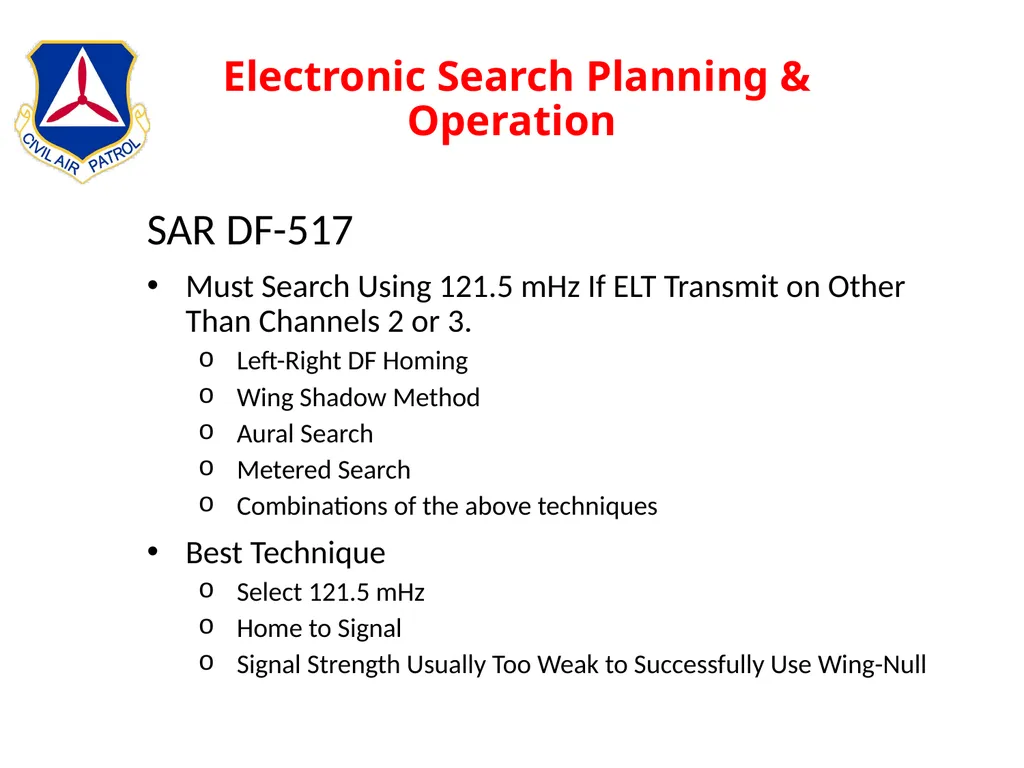 Intermediate Aircrew School Lt Col Bruce Brunkow - slide 105 of 143