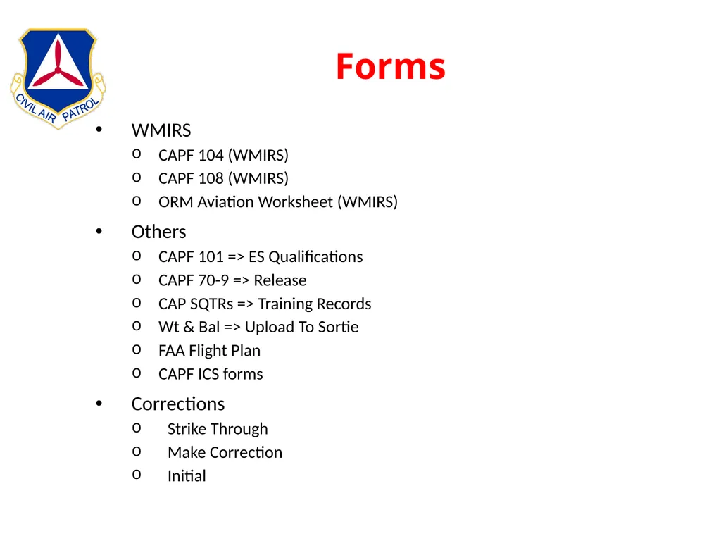 Intermediate Aircrew School Lt Col Bruce Brunkow - slide 143 of 143
