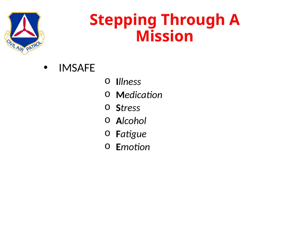 Intermediate Aircrew School Lt Col Bruce Brunkow - slide 130 of 143