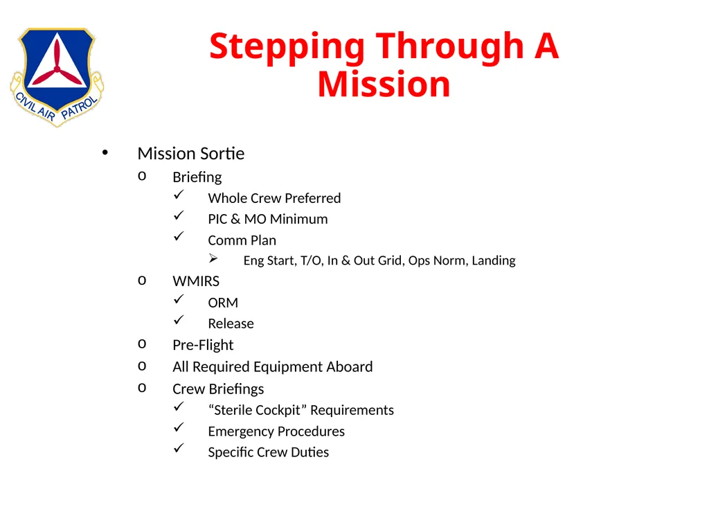 Intermediate Aircrew School Lt Col Bruce Brunkow - slide 133 of 143