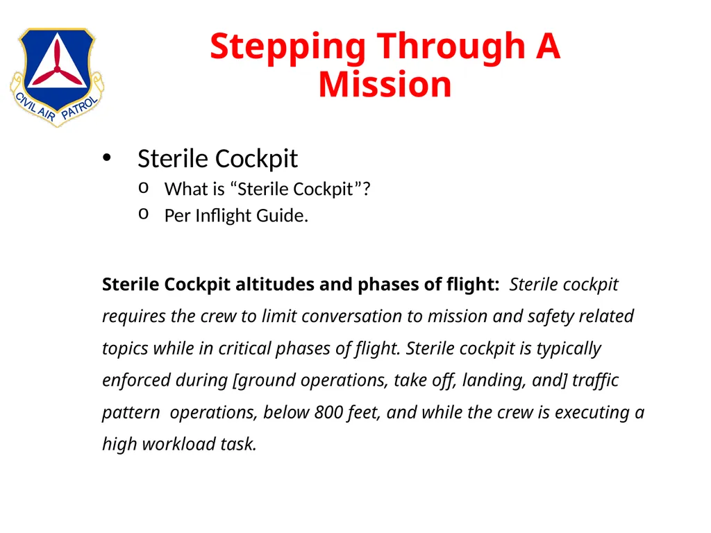 Intermediate Aircrew School Lt Col Bruce Brunkow - slide 134 of 143
