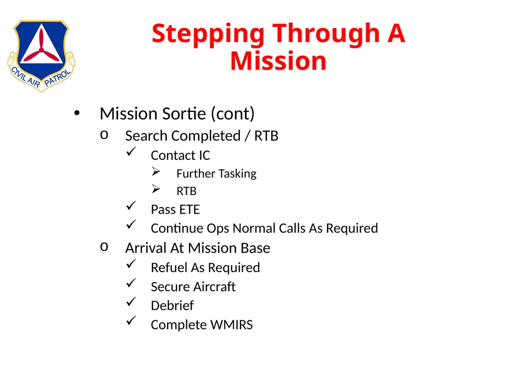 Intermediate Aircrew School Lt Col Bruce Brunkow - slide 136 of 143