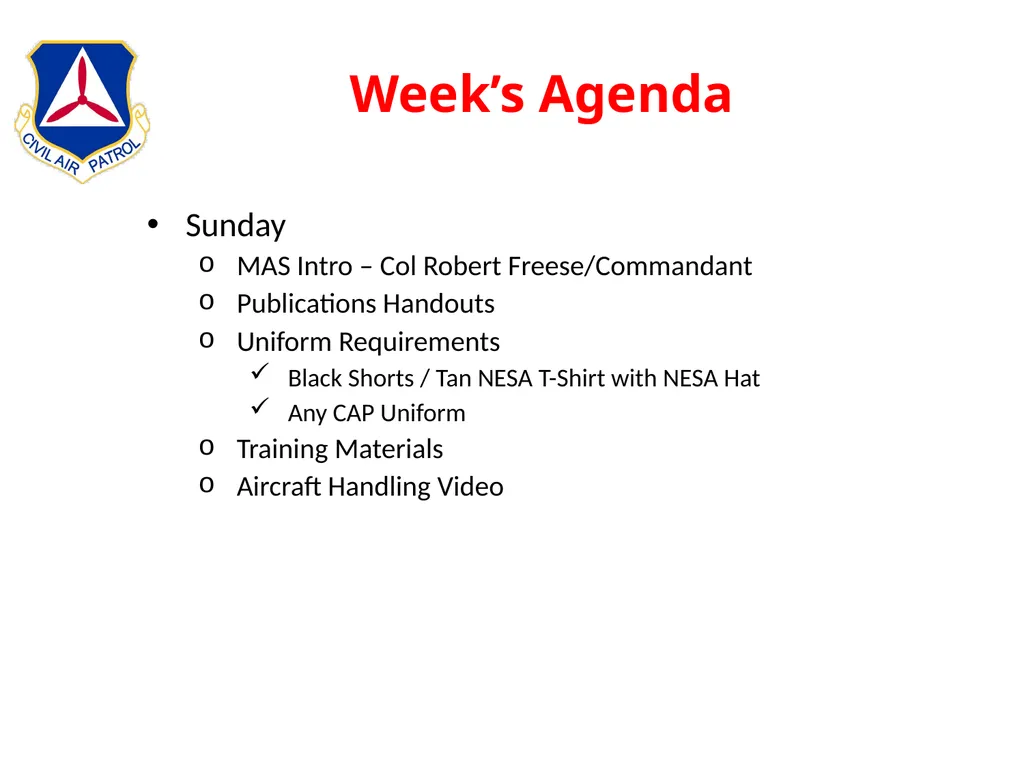 Intermediate Aircrew School Lt Col Bruce Brunkow - slide 3 of 143