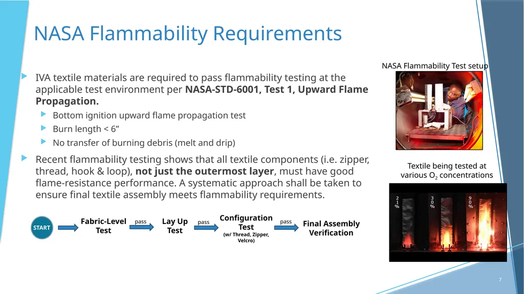NASA’s Quest For Flame-Resistant (FR) Textiles - slide 7 of 10