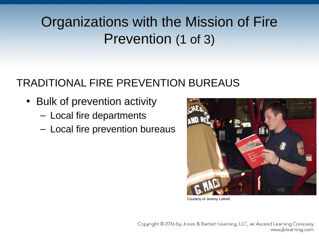 Chapter 2 Public Fire Prevention Organizations and - slide 5 of 36